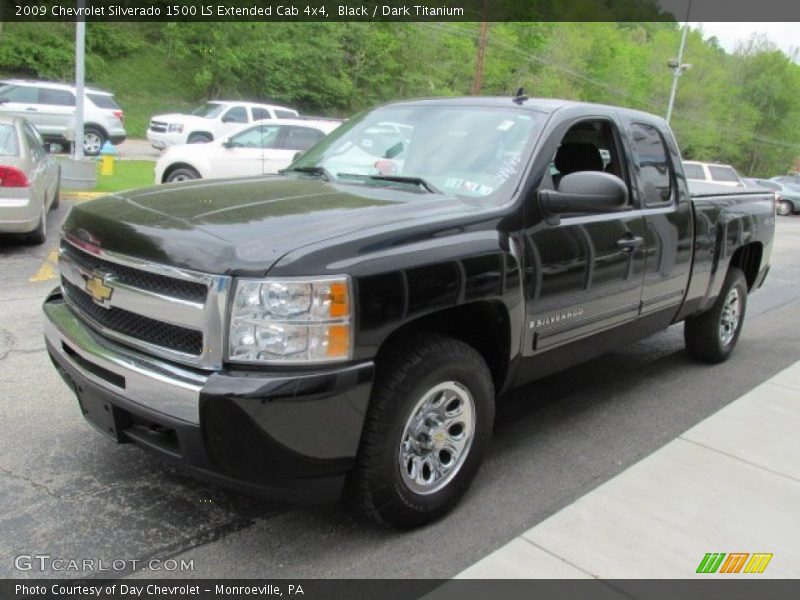 Black / Dark Titanium 2009 Chevrolet Silverado 1500 LS Extended Cab 4x4
