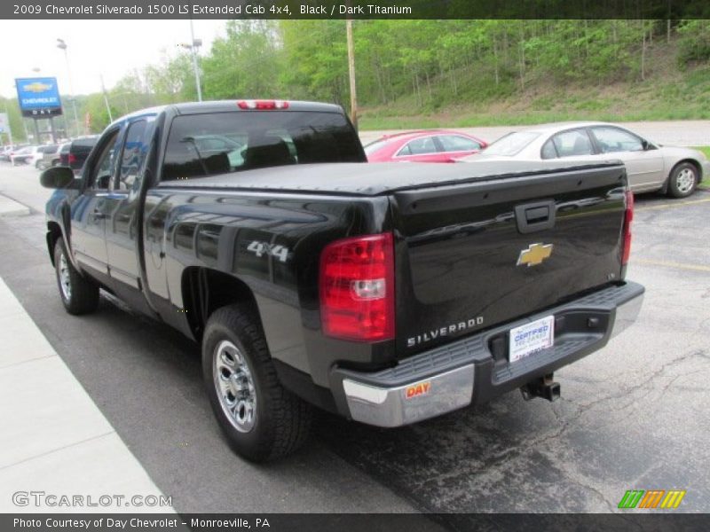 Black / Dark Titanium 2009 Chevrolet Silverado 1500 LS Extended Cab 4x4