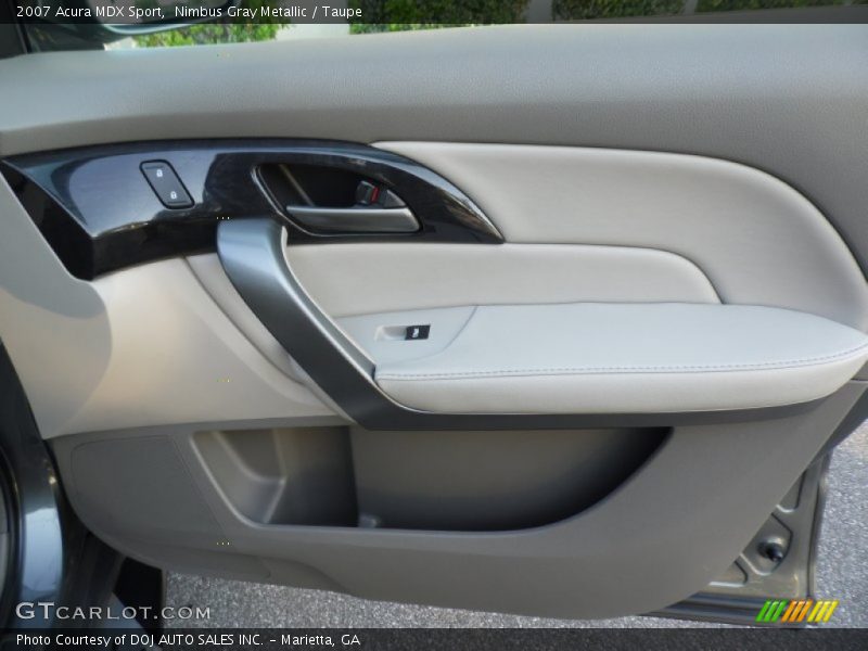 Nimbus Gray Metallic / Taupe 2007 Acura MDX Sport