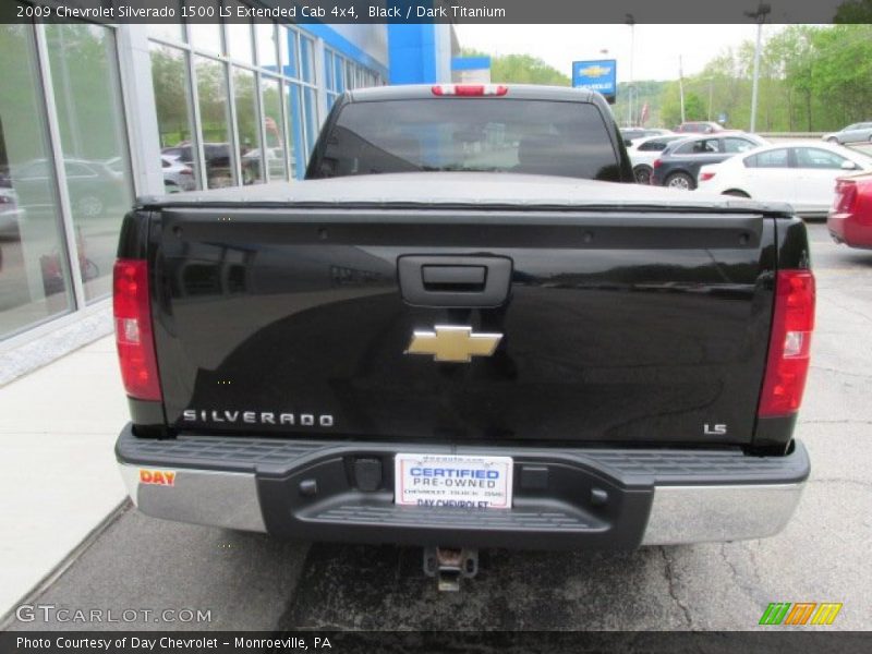 Black / Dark Titanium 2009 Chevrolet Silverado 1500 LS Extended Cab 4x4