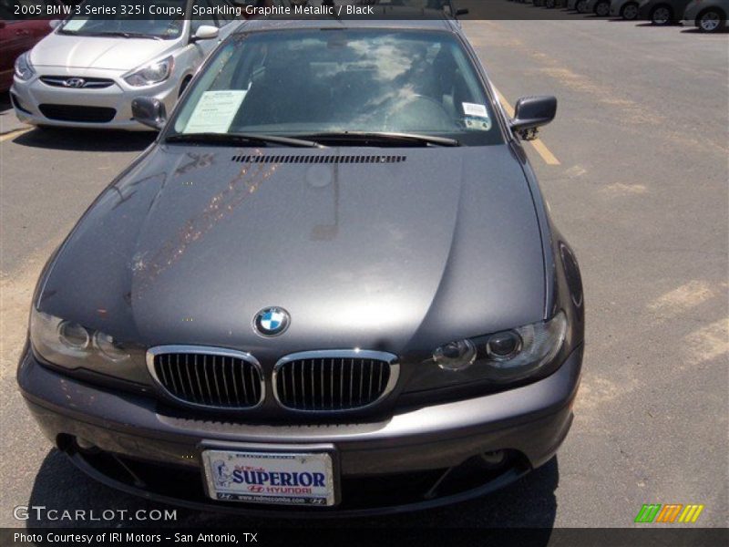 Sparkling Graphite Metallic / Black 2005 BMW 3 Series 325i Coupe