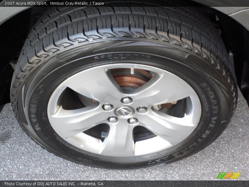Nimbus Gray Metallic / Taupe 2007 Acura MDX Sport