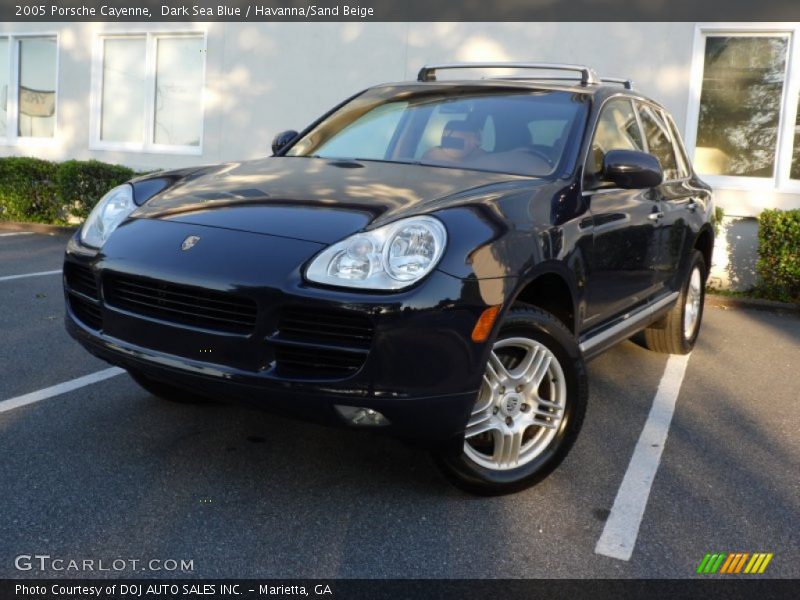 Dark Sea Blue / Havanna/Sand Beige 2005 Porsche Cayenne