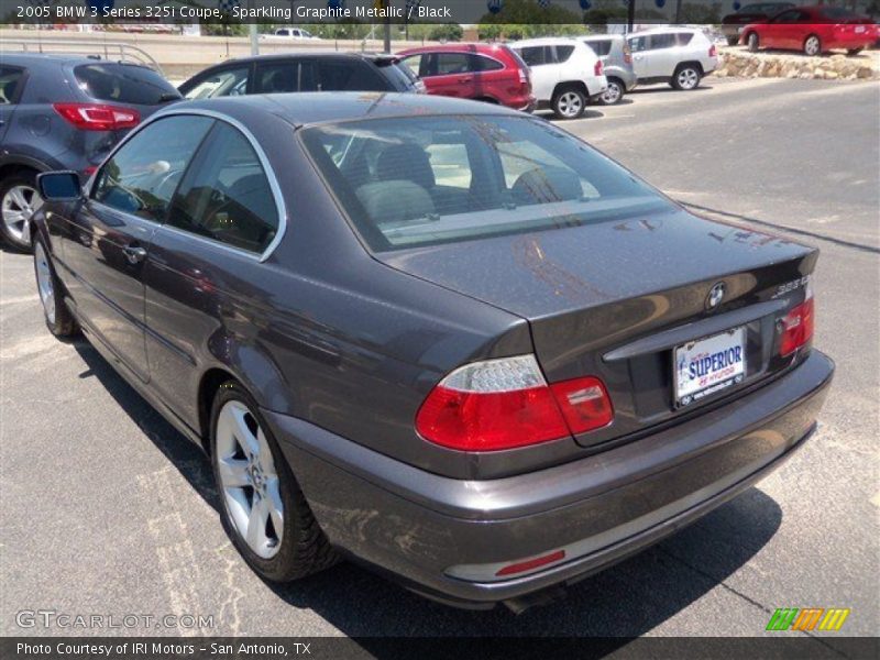 Sparkling Graphite Metallic / Black 2005 BMW 3 Series 325i Coupe
