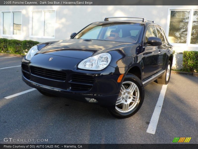 Dark Sea Blue / Havanna/Sand Beige 2005 Porsche Cayenne