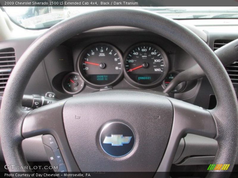 Black / Dark Titanium 2009 Chevrolet Silverado 1500 LS Extended Cab 4x4