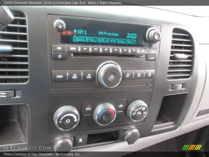 Black / Dark Titanium 2009 Chevrolet Silverado 1500 LS Extended Cab 4x4