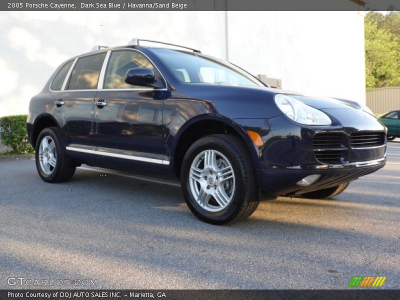 Dark Sea Blue / Havanna/Sand Beige 2005 Porsche Cayenne