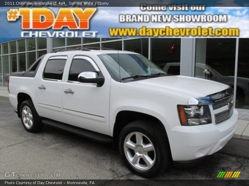Summit White / Ebony 2011 Chevrolet Avalanche LS 4x4