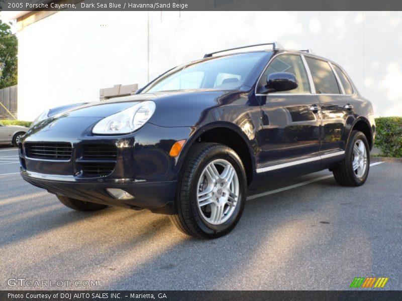 Dark Sea Blue / Havanna/Sand Beige 2005 Porsche Cayenne
