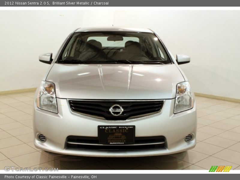 Brilliant Silver Metallic / Charcoal 2012 Nissan Sentra 2.0 S