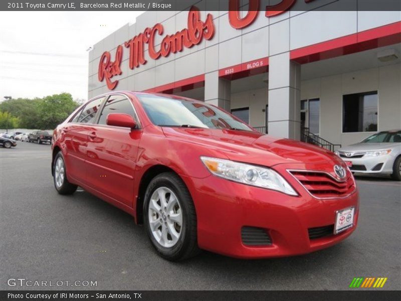 Barcelona Red Metallic / Bisque 2011 Toyota Camry LE