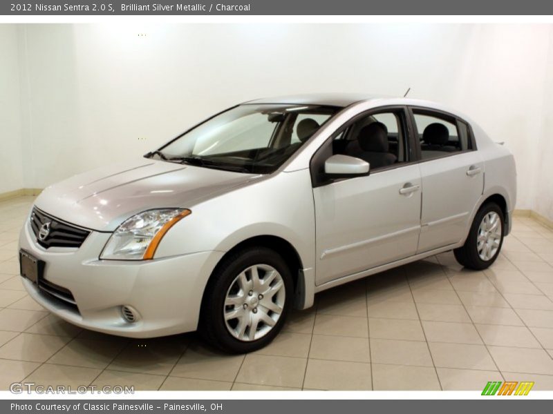 Brilliant Silver Metallic / Charcoal 2012 Nissan Sentra 2.0 S