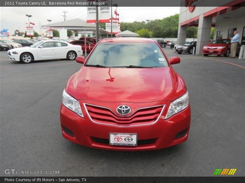 Barcelona Red Metallic / Bisque 2011 Toyota Camry LE