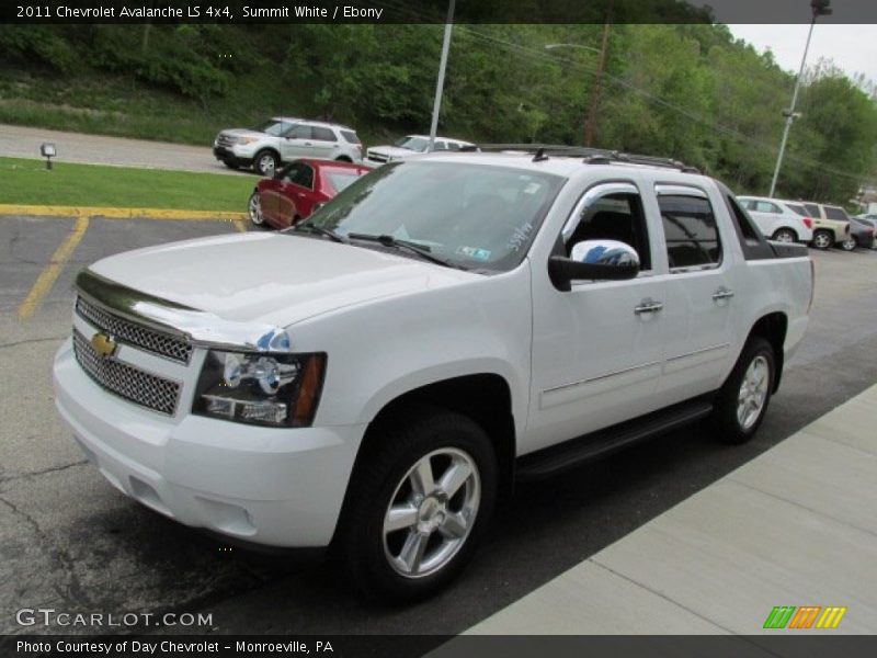 Summit White / Ebony 2011 Chevrolet Avalanche LS 4x4