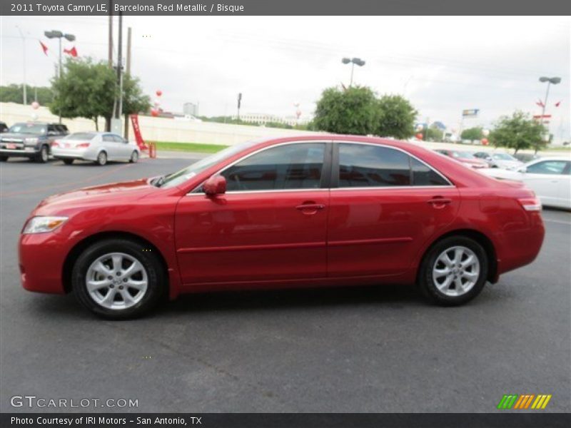 Barcelona Red Metallic / Bisque 2011 Toyota Camry LE