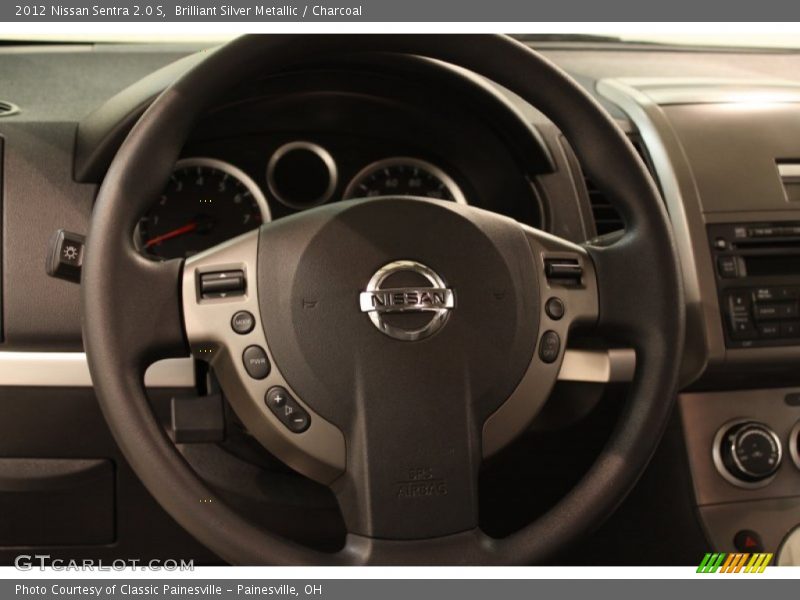 Brilliant Silver Metallic / Charcoal 2012 Nissan Sentra 2.0 S