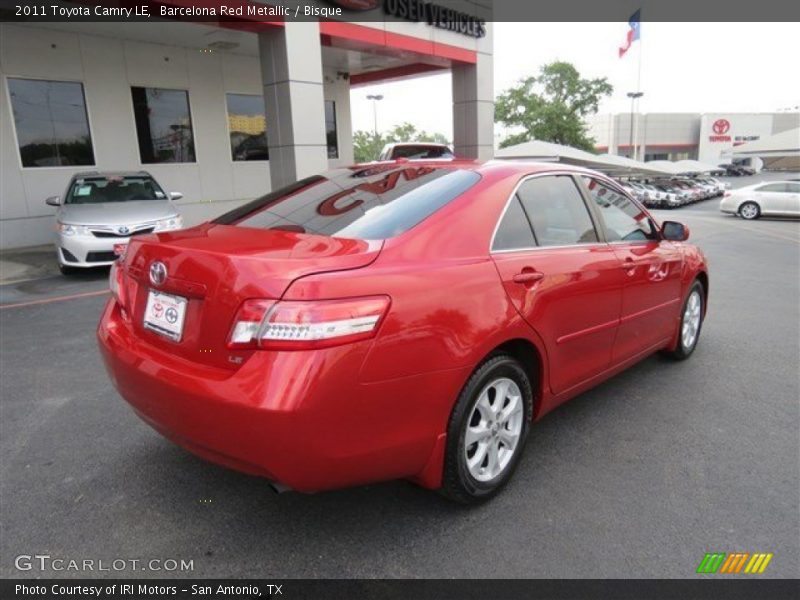 Barcelona Red Metallic / Bisque 2011 Toyota Camry LE