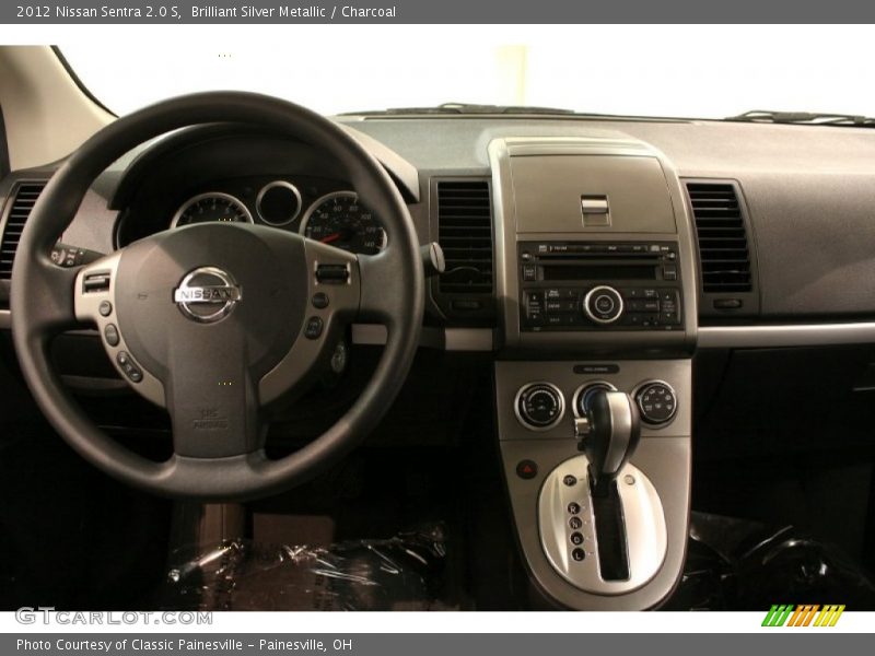 Brilliant Silver Metallic / Charcoal 2012 Nissan Sentra 2.0 S