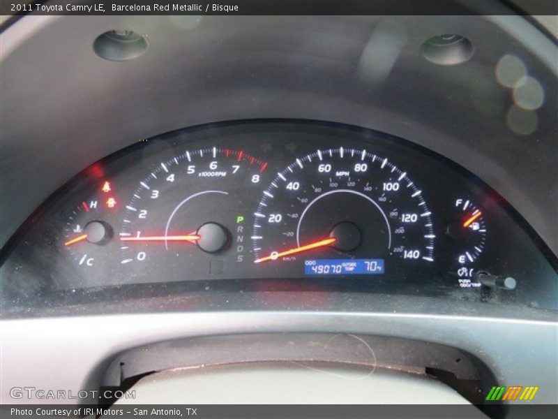 Barcelona Red Metallic / Bisque 2011 Toyota Camry LE