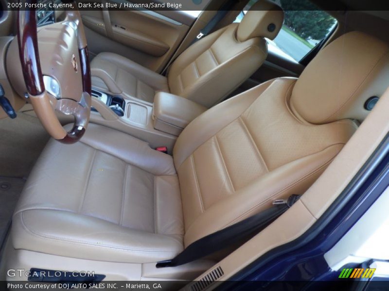 Front Seat of 2005 Cayenne 