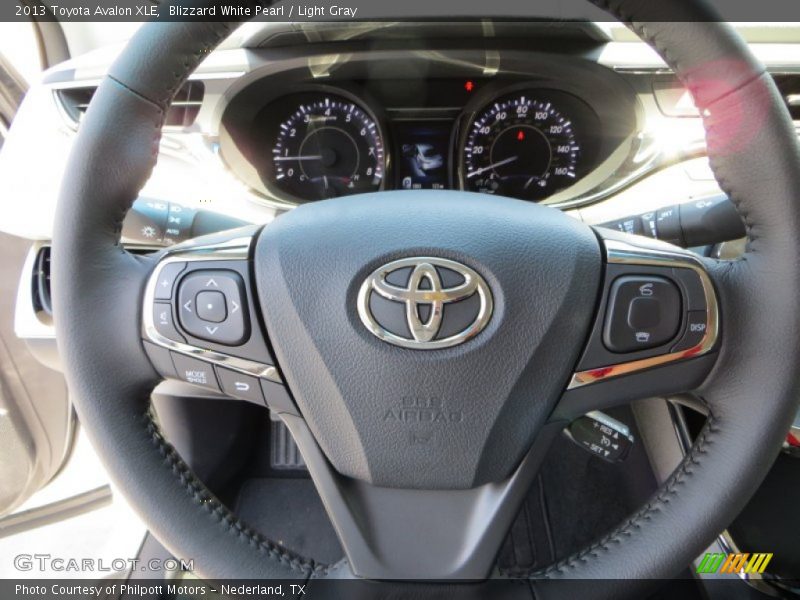 Blizzard White Pearl / Light Gray 2013 Toyota Avalon XLE