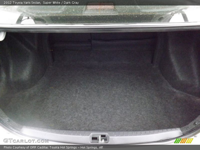 Super White / Dark Gray 2012 Toyota Yaris Sedan