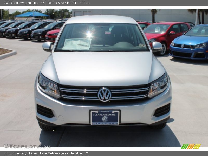 Reflex Silver Metallic / Black 2013 Volkswagen Tiguan S