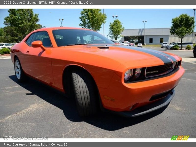 HEMI Orange / Dark Slate Gray 2008 Dodge Challenger SRT8
