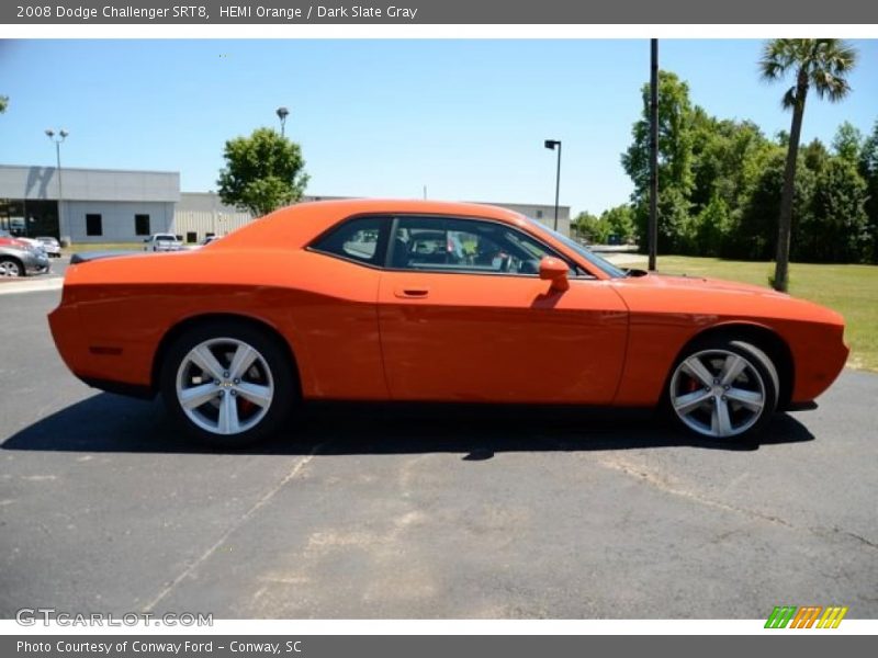 HEMI Orange / Dark Slate Gray 2008 Dodge Challenger SRT8