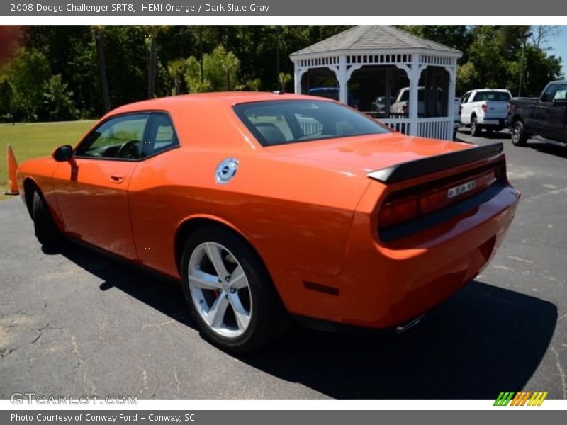 HEMI Orange / Dark Slate Gray 2008 Dodge Challenger SRT8
