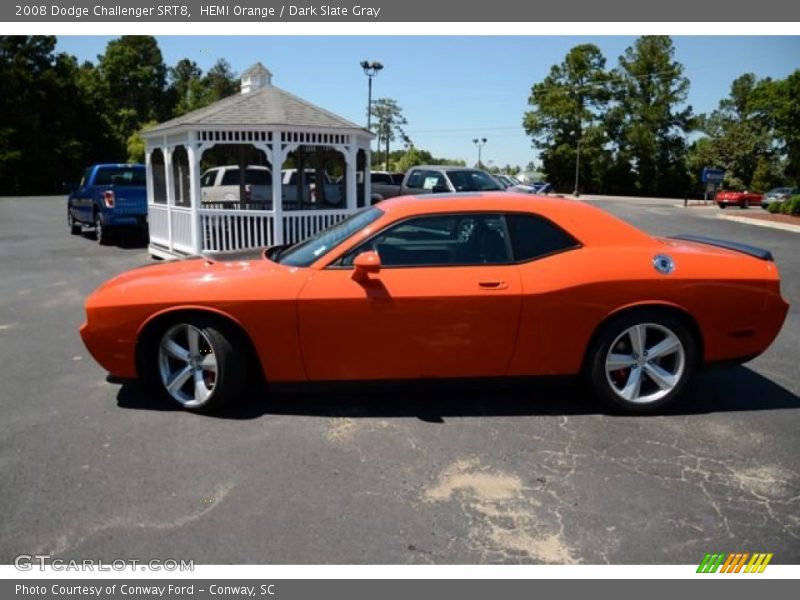 HEMI Orange / Dark Slate Gray 2008 Dodge Challenger SRT8