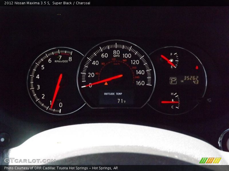 Super Black / Charcoal 2012 Nissan Maxima 3.5 S