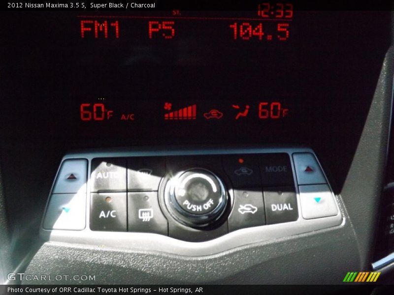 Super Black / Charcoal 2012 Nissan Maxima 3.5 S