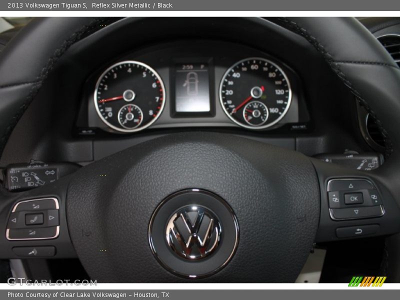 Reflex Silver Metallic / Black 2013 Volkswagen Tiguan S