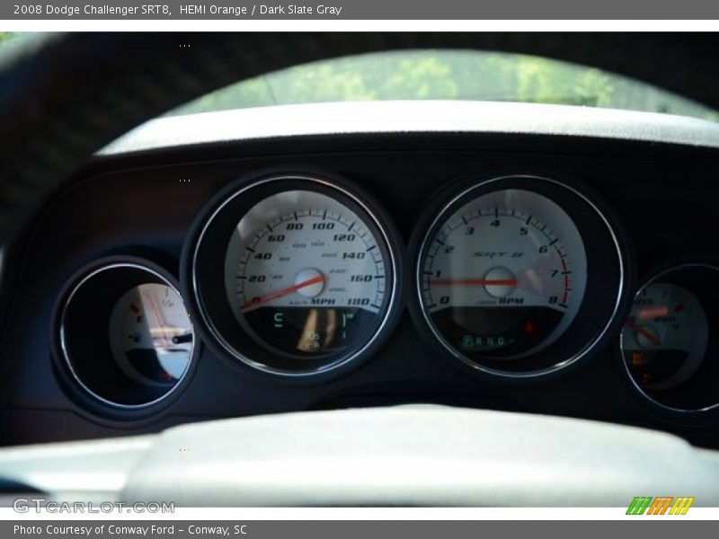 HEMI Orange / Dark Slate Gray 2008 Dodge Challenger SRT8