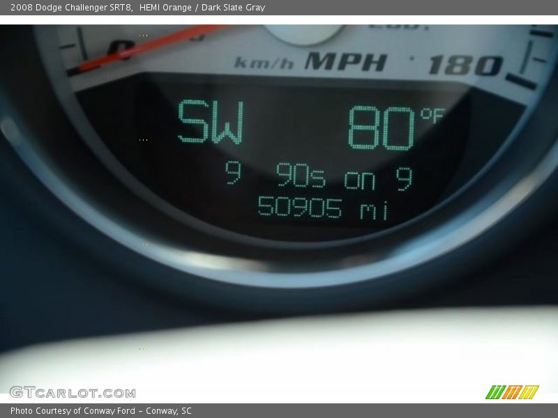 HEMI Orange / Dark Slate Gray 2008 Dodge Challenger SRT8