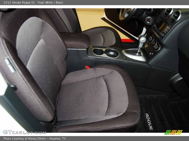 Pearl White / Black 2013 Nissan Rogue SV