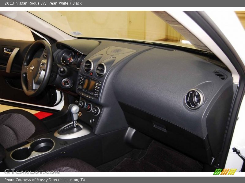 Pearl White / Black 2013 Nissan Rogue SV