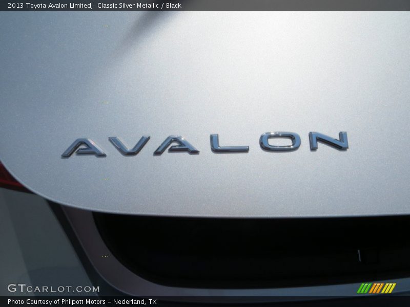 Classic Silver Metallic / Black 2013 Toyota Avalon Limited