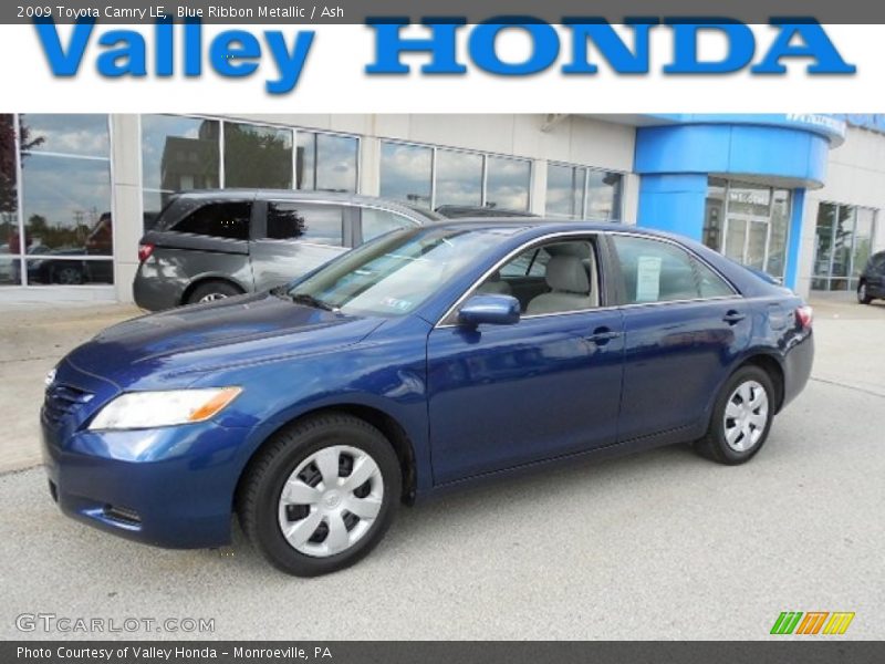 Blue Ribbon Metallic / Ash 2009 Toyota Camry LE