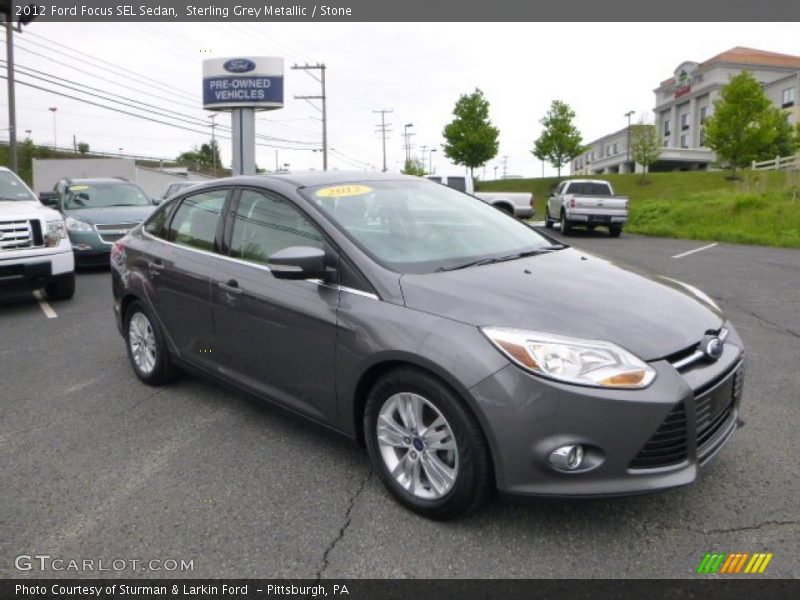 Sterling Grey Metallic / Stone 2012 Ford Focus SEL Sedan