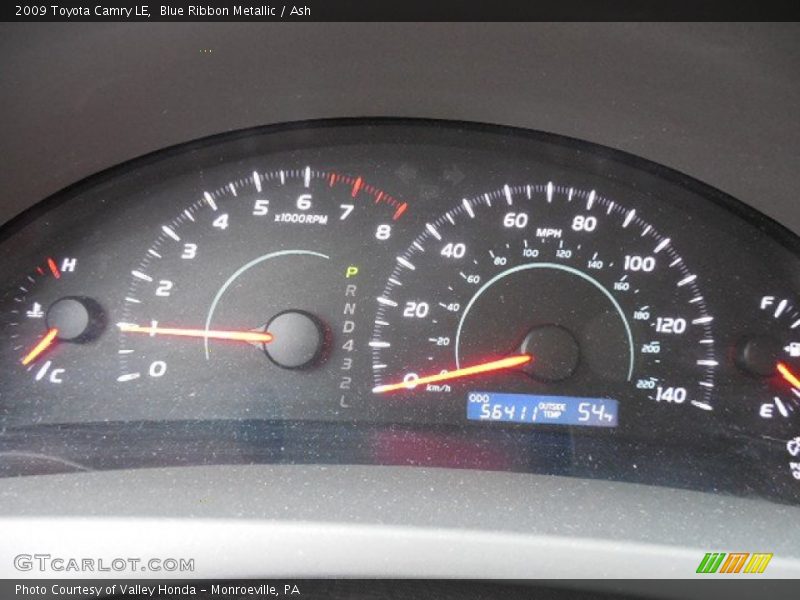 Blue Ribbon Metallic / Ash 2009 Toyota Camry LE