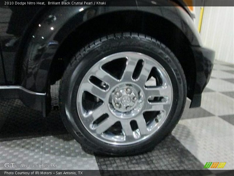 Brilliant Black Crystal Pearl / Khaki 2010 Dodge Nitro Heat