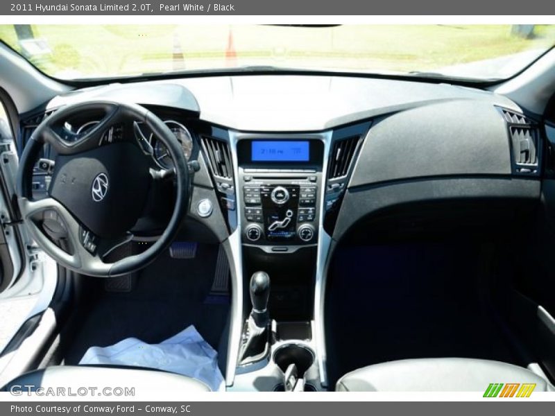 Pearl White / Black 2011 Hyundai Sonata Limited 2.0T