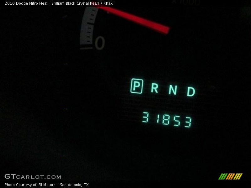 Brilliant Black Crystal Pearl / Khaki 2010 Dodge Nitro Heat