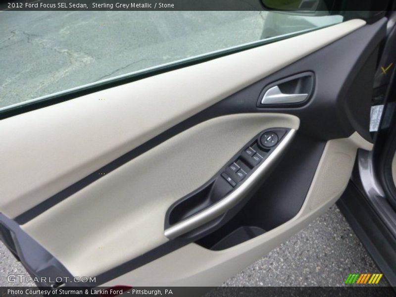 Sterling Grey Metallic / Stone 2012 Ford Focus SEL Sedan