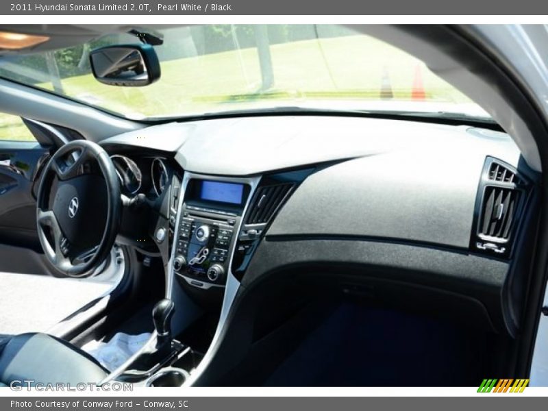 Pearl White / Black 2011 Hyundai Sonata Limited 2.0T