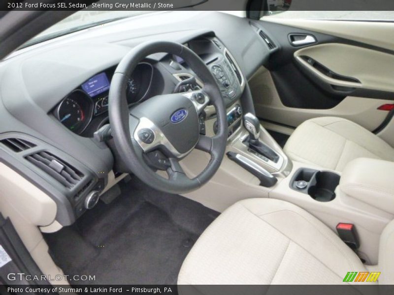 Sterling Grey Metallic / Stone 2012 Ford Focus SEL Sedan