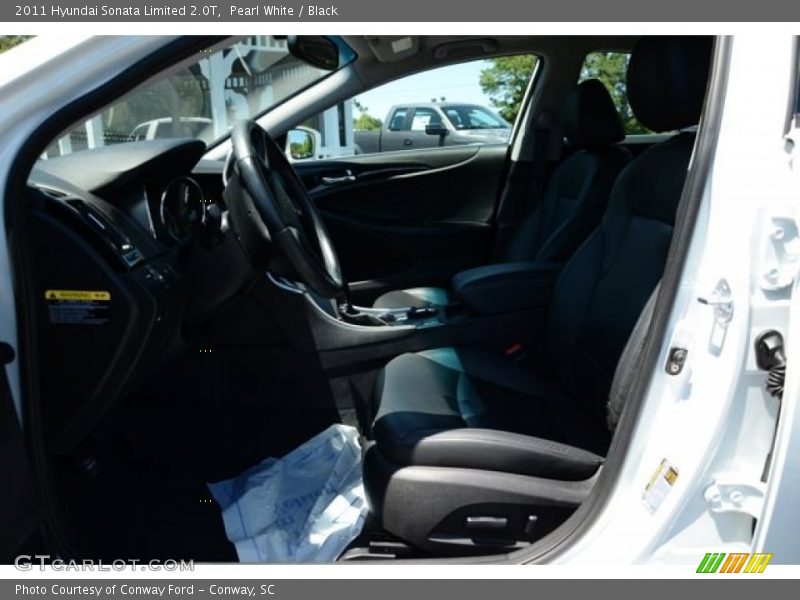 Pearl White / Black 2011 Hyundai Sonata Limited 2.0T